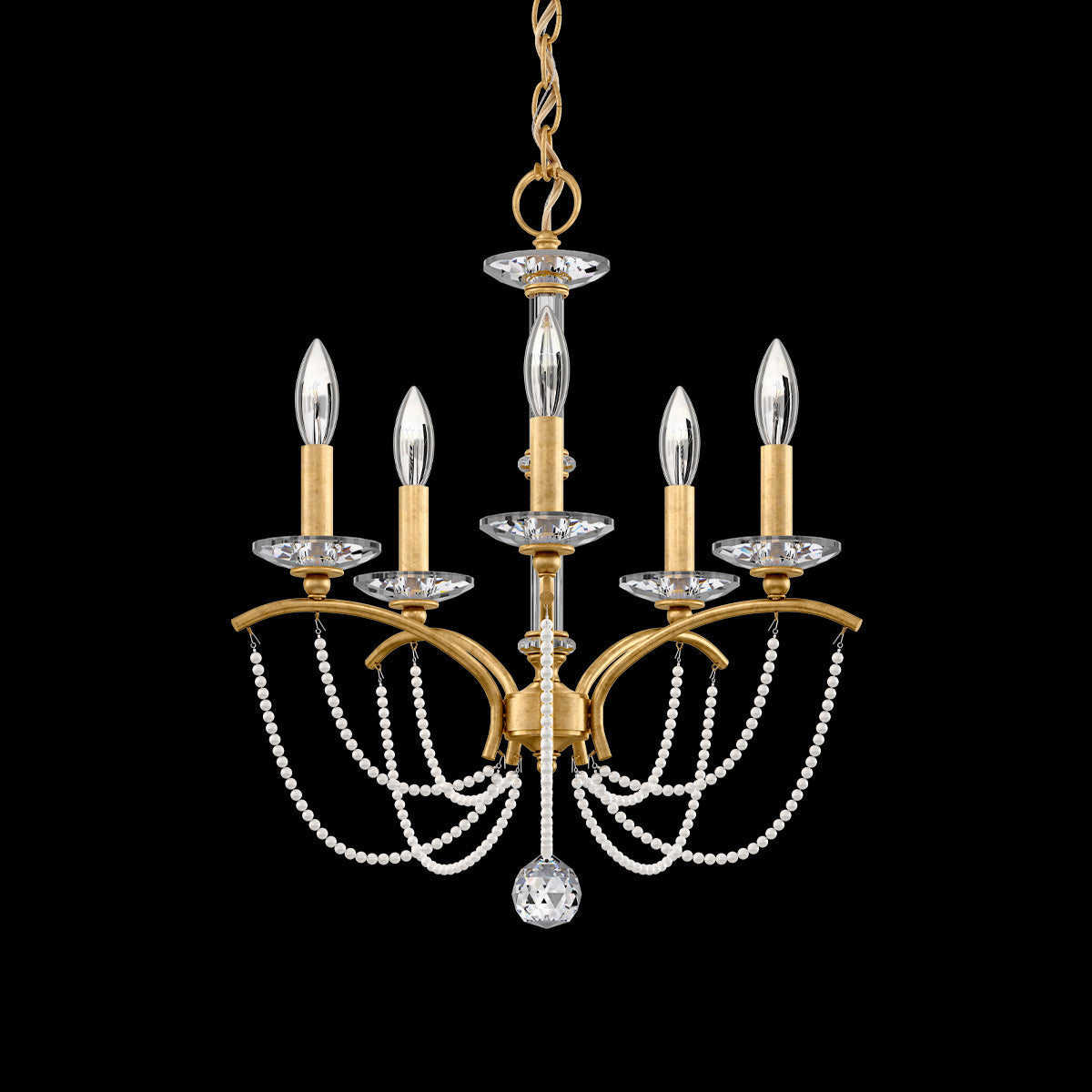 Priscilla Crystal Candlestick Chandelier 18"