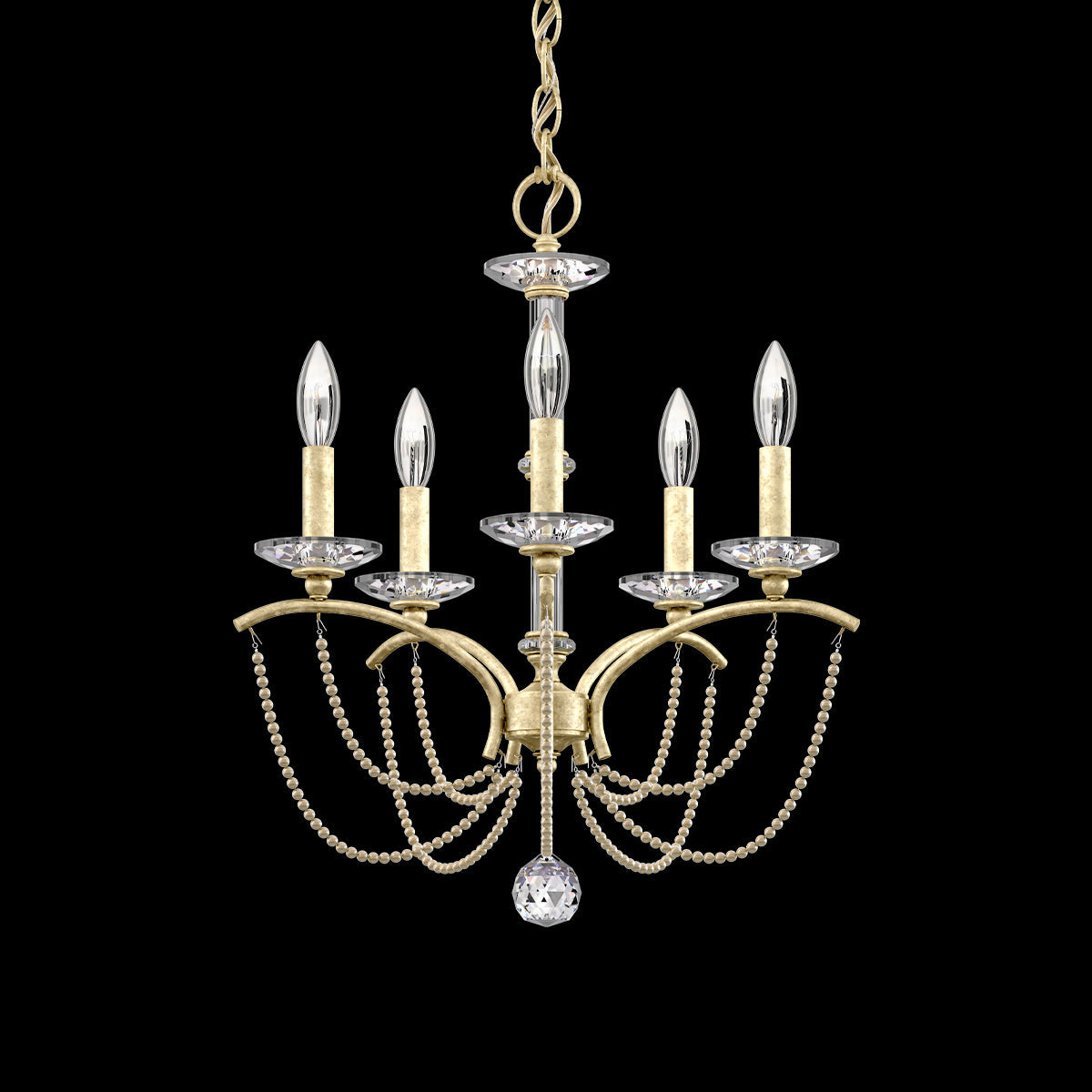 Priscilla Crystal Candlestick Chandelier 18"