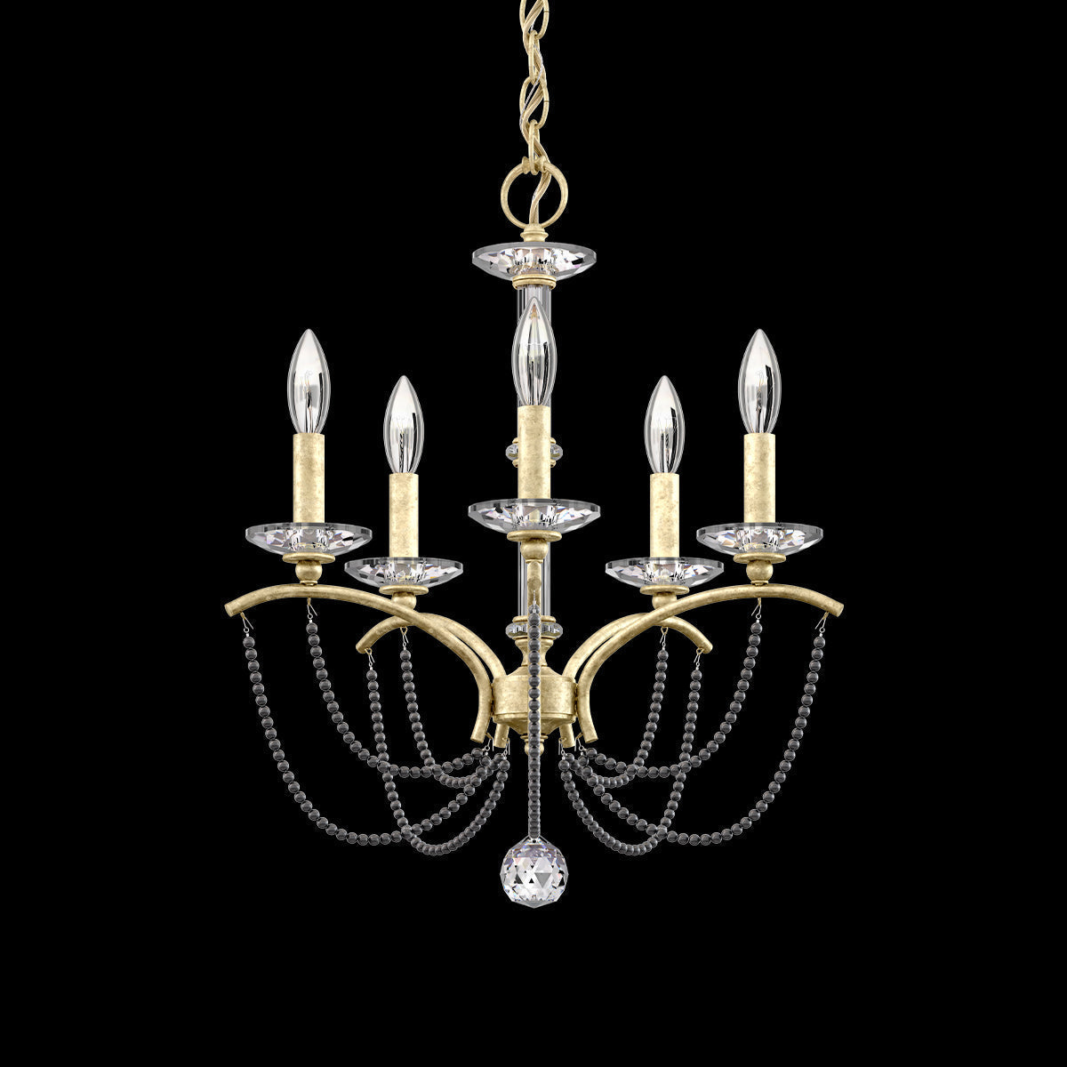 Priscilla Crystal Candlestick Chandelier 18"