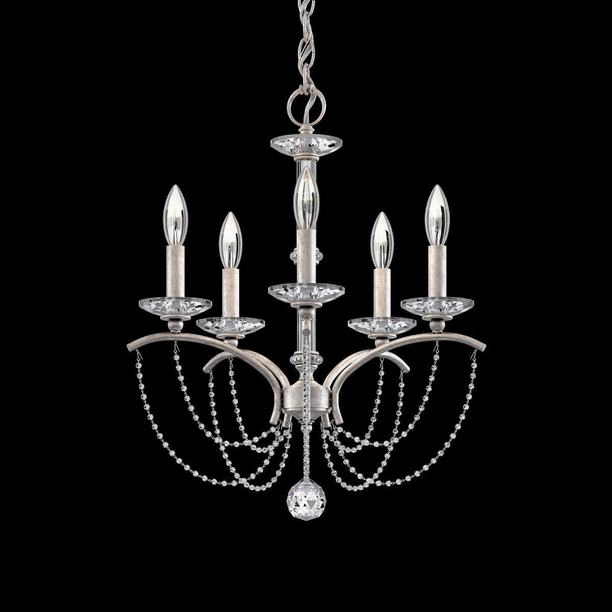 Priscilla Crystal Candlestick Chandelier 18"