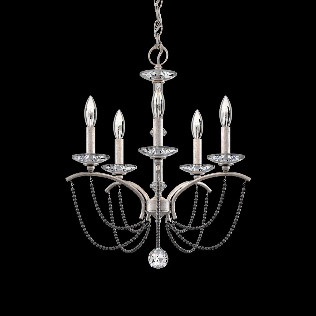 Priscilla Crystal Candlestick Chandelier 18"