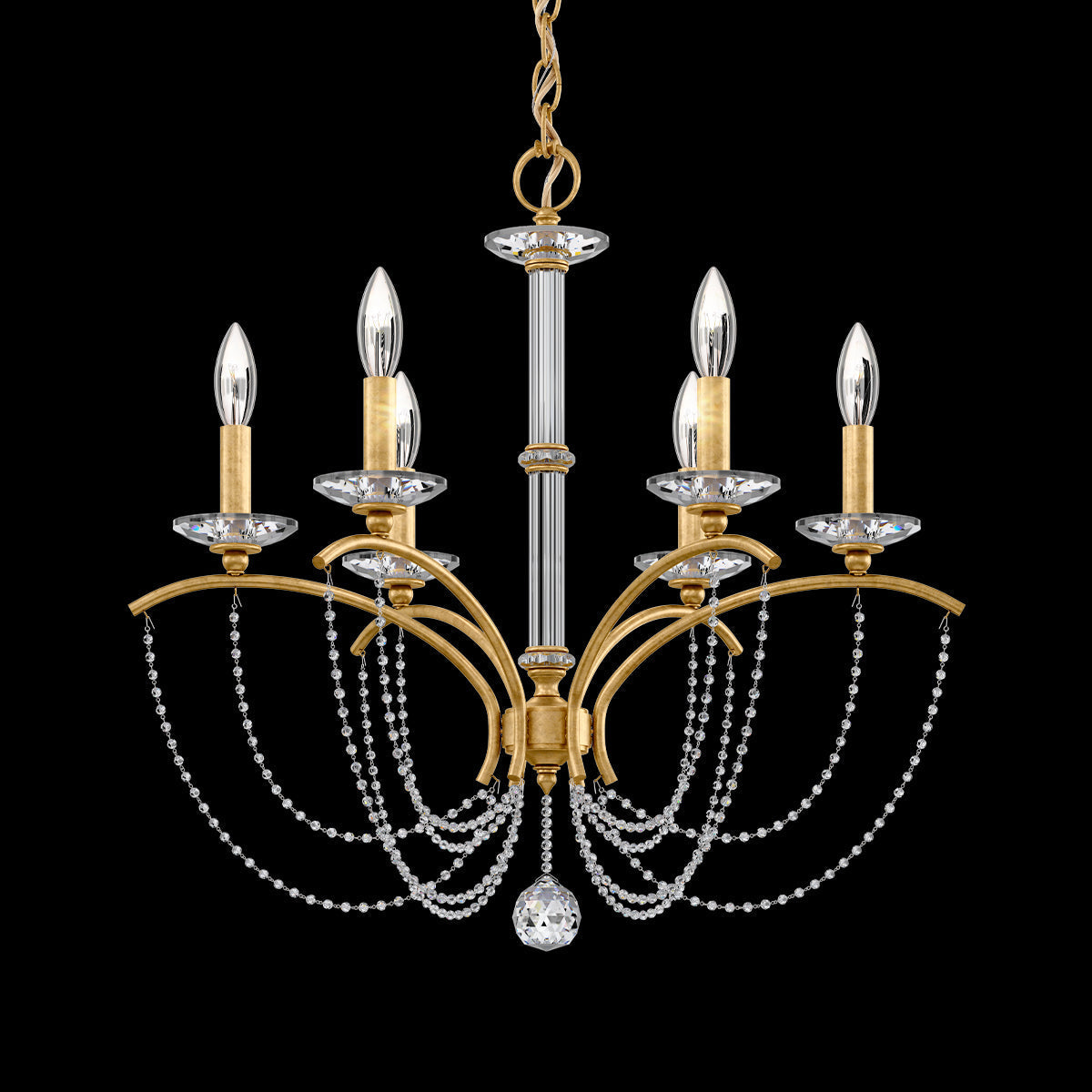 Priscilla Crystal Candlestick Chandelier 23"