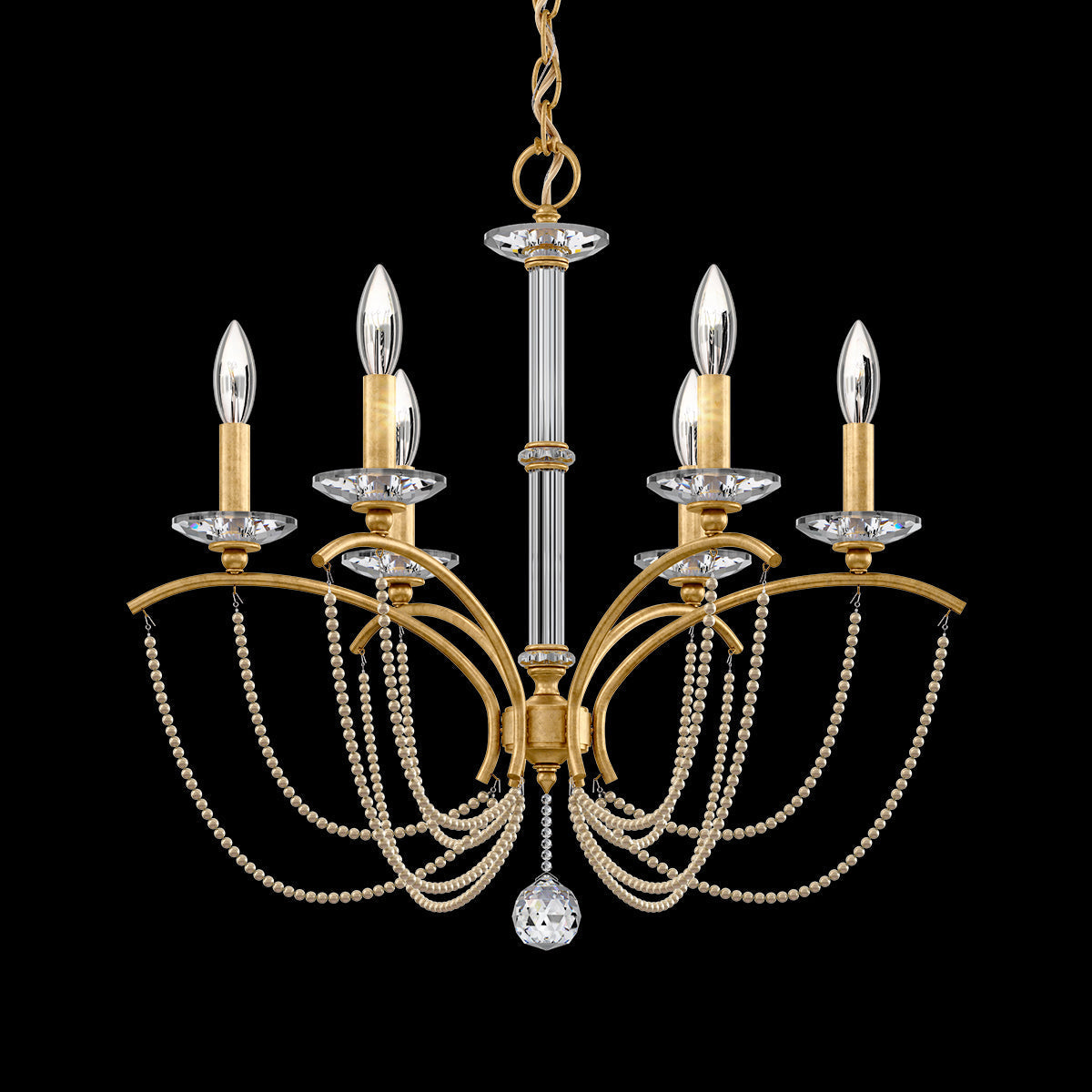 Priscilla Crystal Candlestick Chandelier 23"