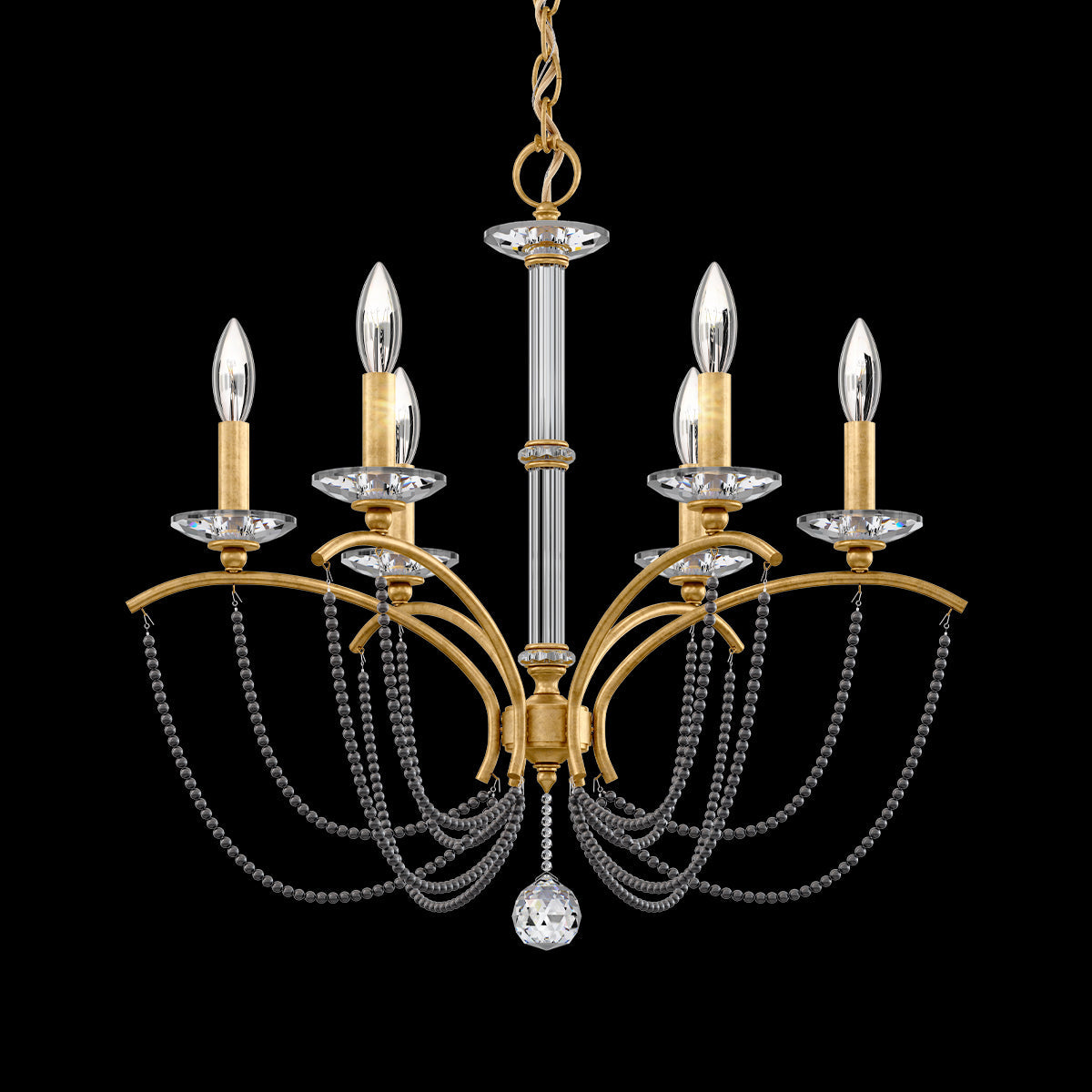 Priscilla Crystal Candlestick Chandelier 23"