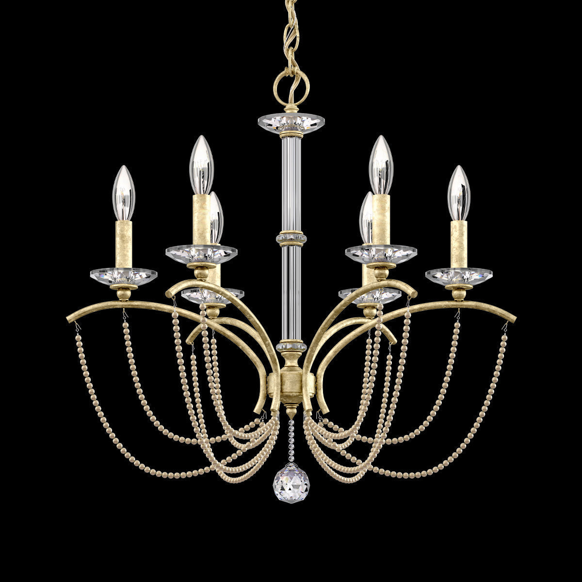 Priscilla Crystal Candlestick Chandelier 23"