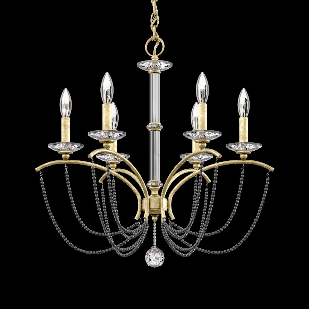 Priscilla Crystal Candlestick Chandelier 23"