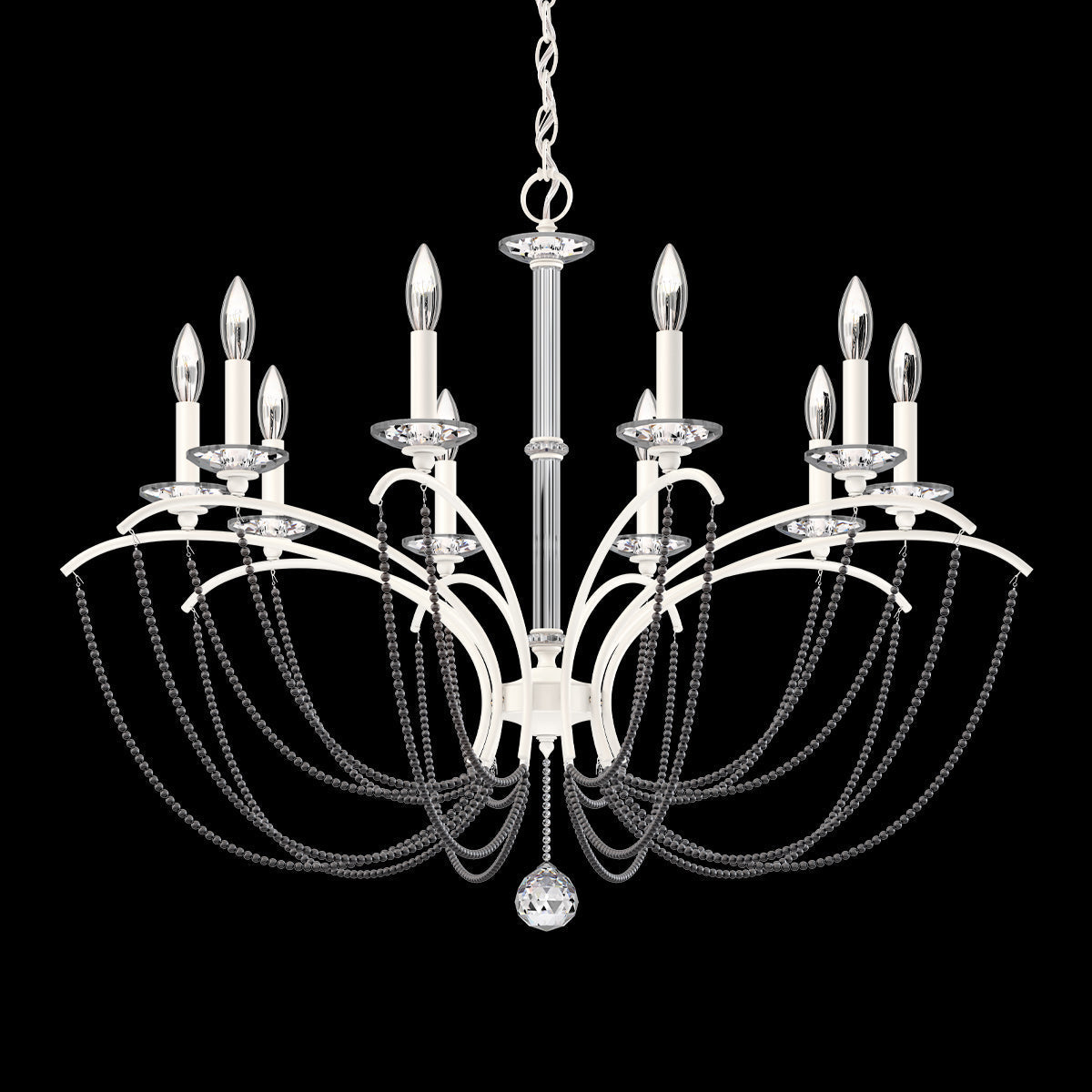 Priscilla Crystal Candlestick Chandelier 36"