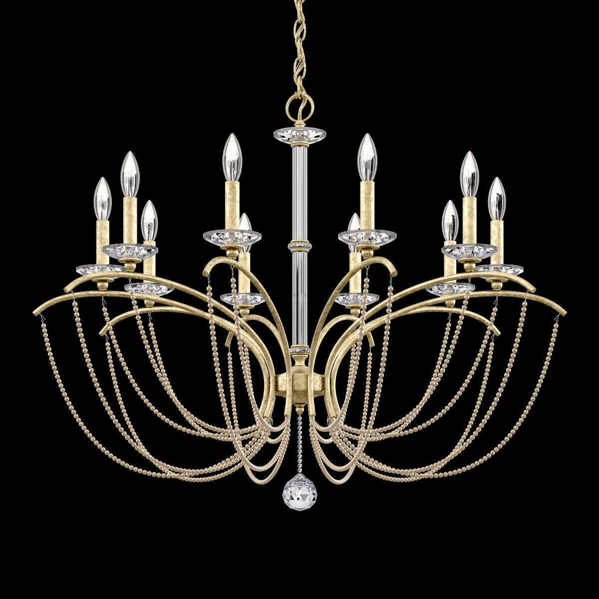 Priscilla Crystal Candlestick Chandelier 36"