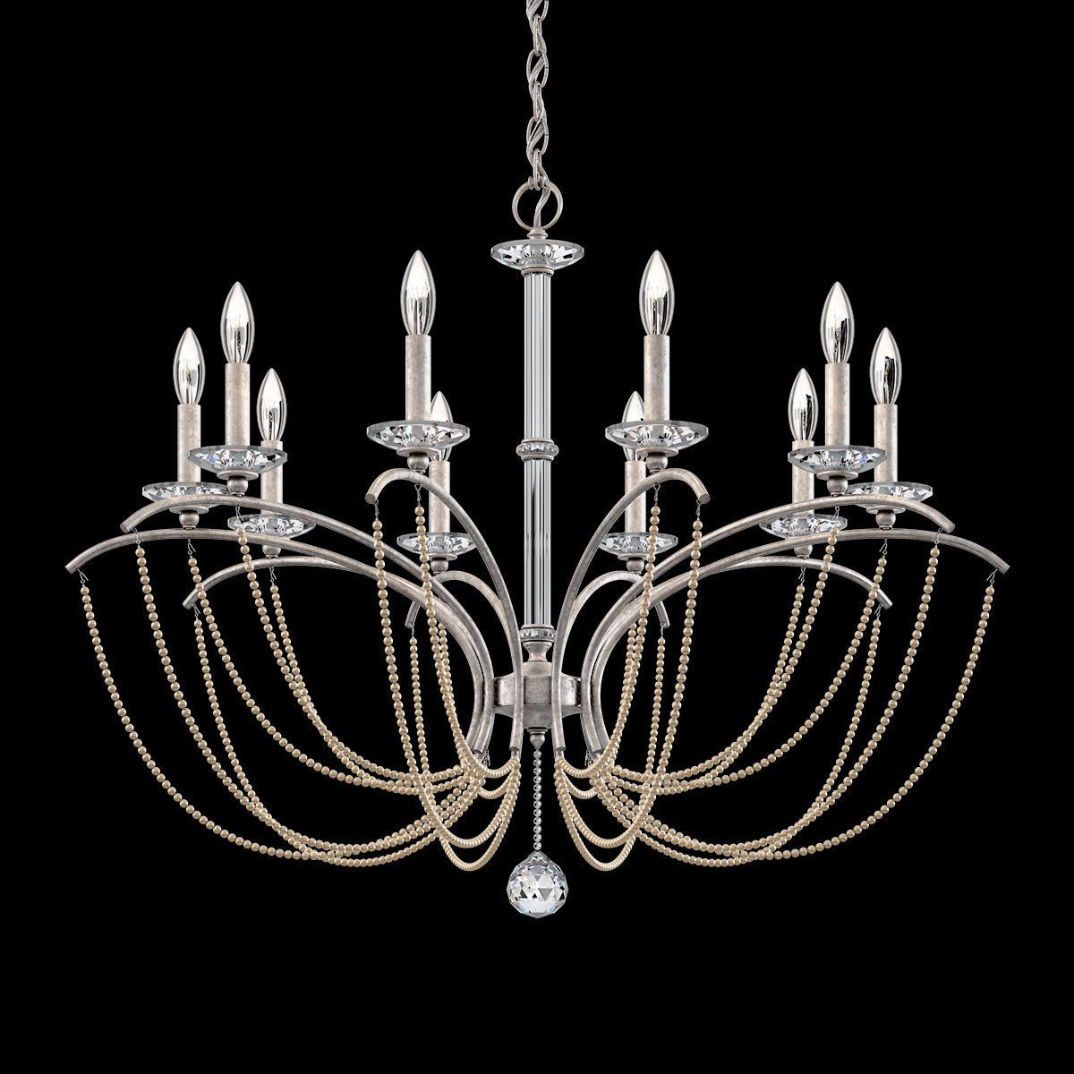 Priscilla Crystal Candlestick Chandelier 36"