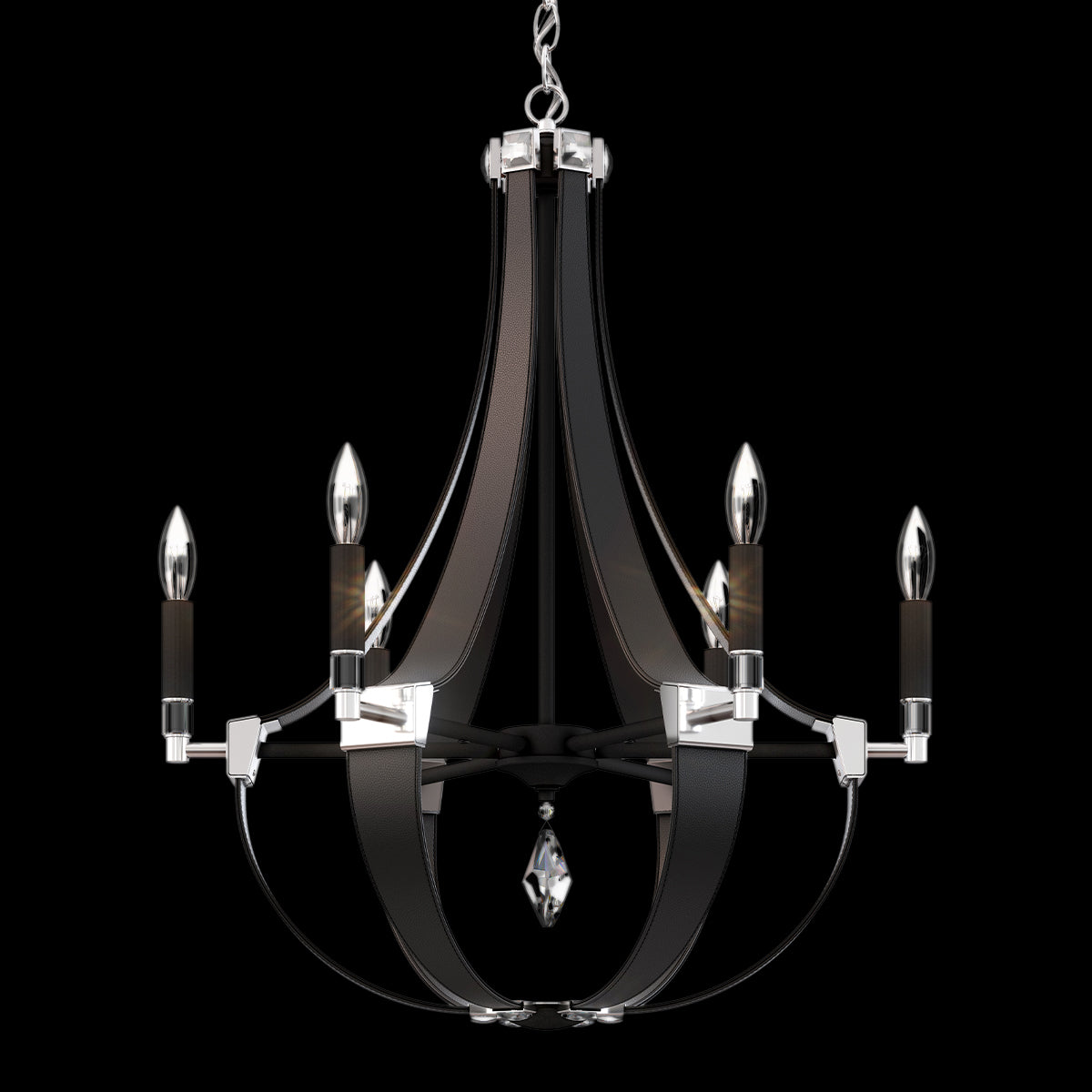 Crystal Empire Chandelier 24"