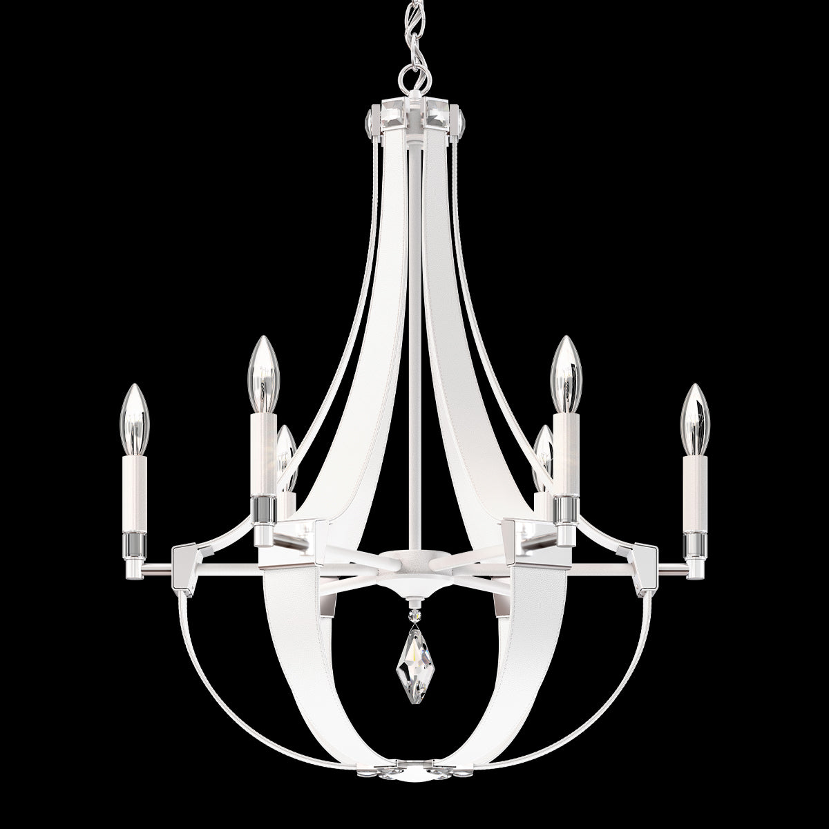 Crystal Empire Chandelier 24"