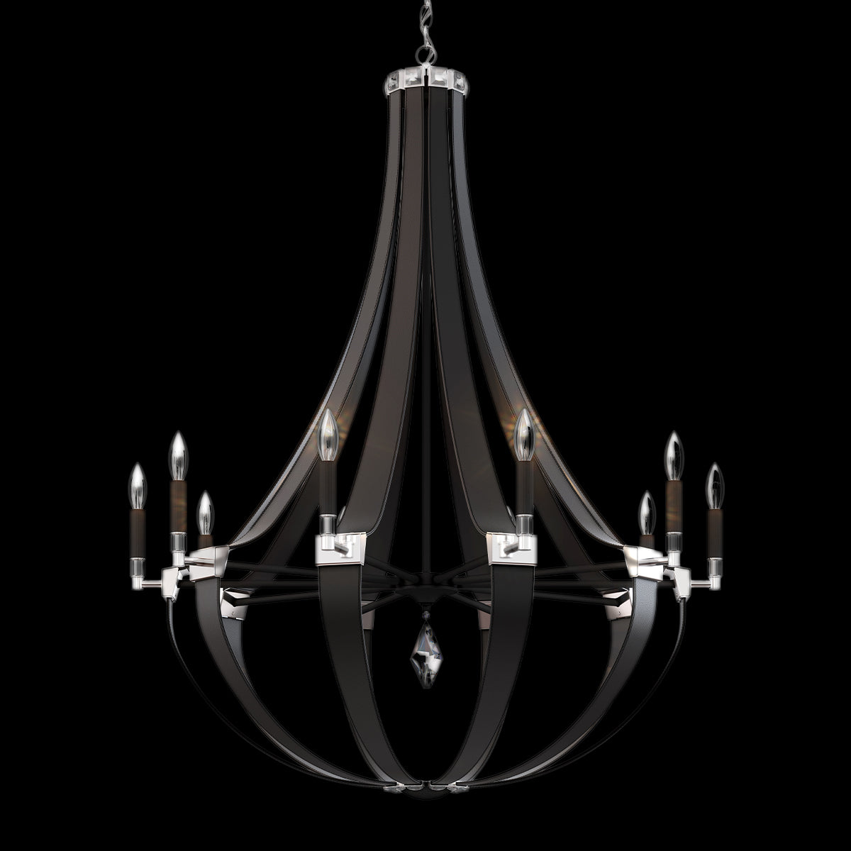 Crystal Empire Chandelier 36"