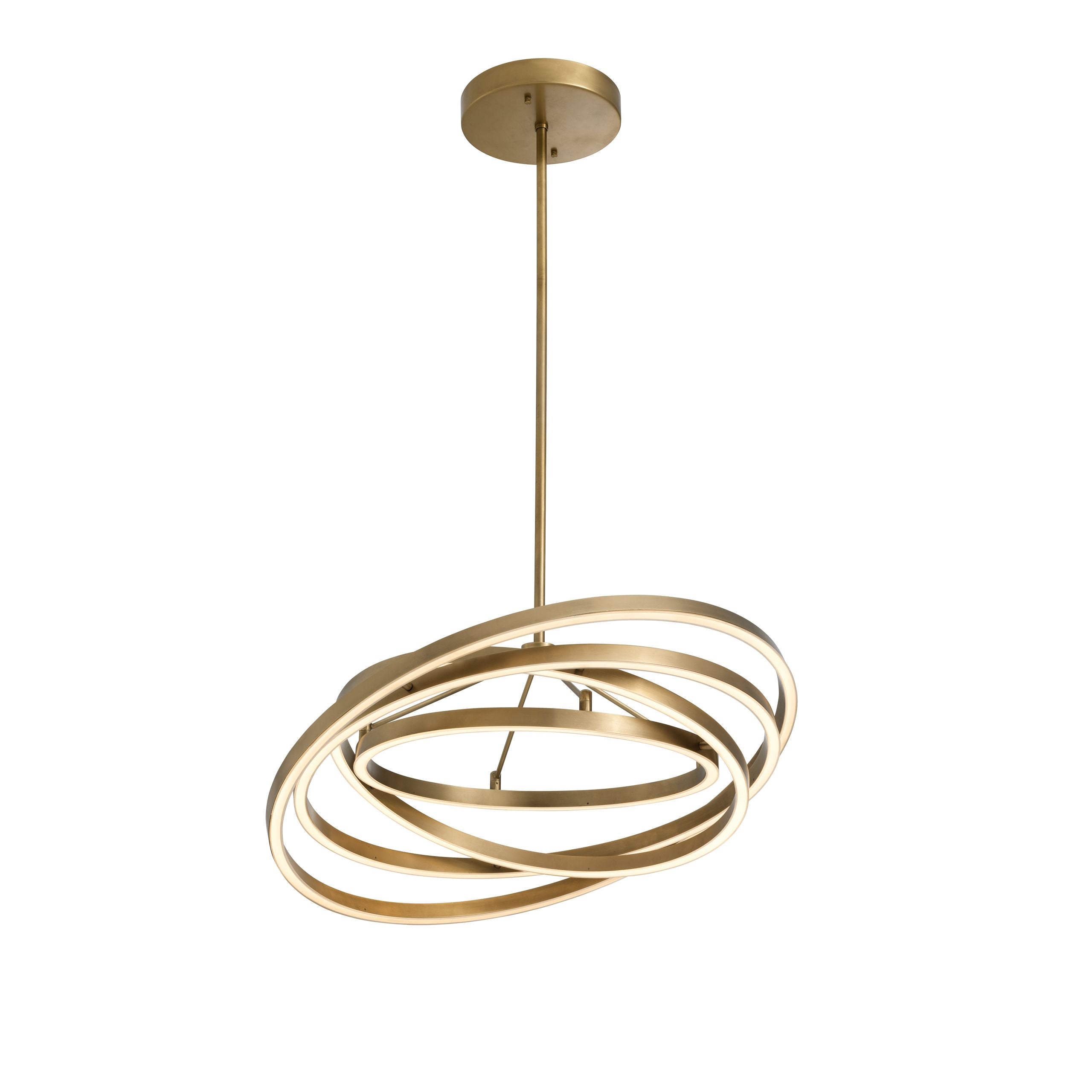 Cooper Modern Brass Chandelier - Brass/Bronze