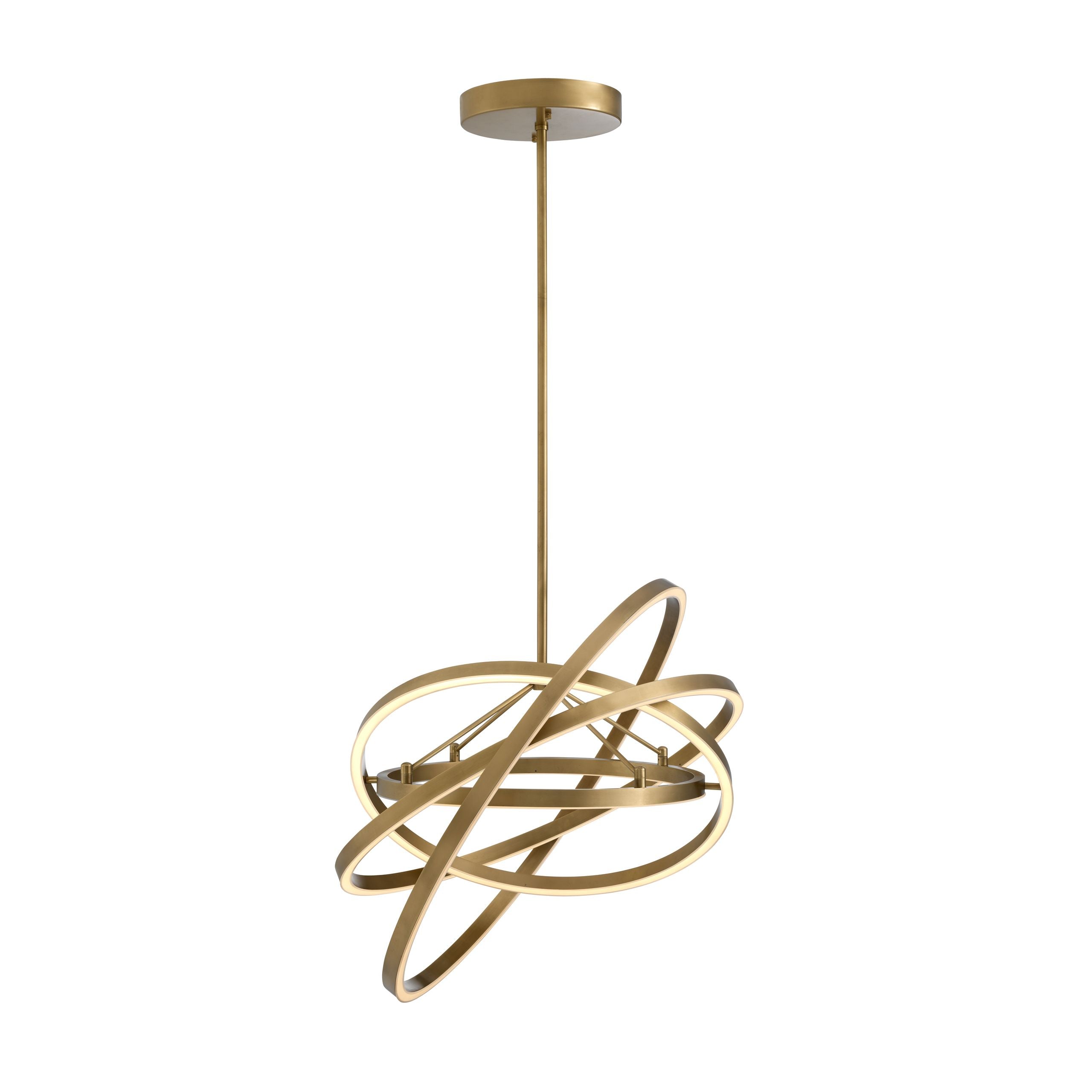 Cooper Modern Brass Chandelier - Brass/Bronze
