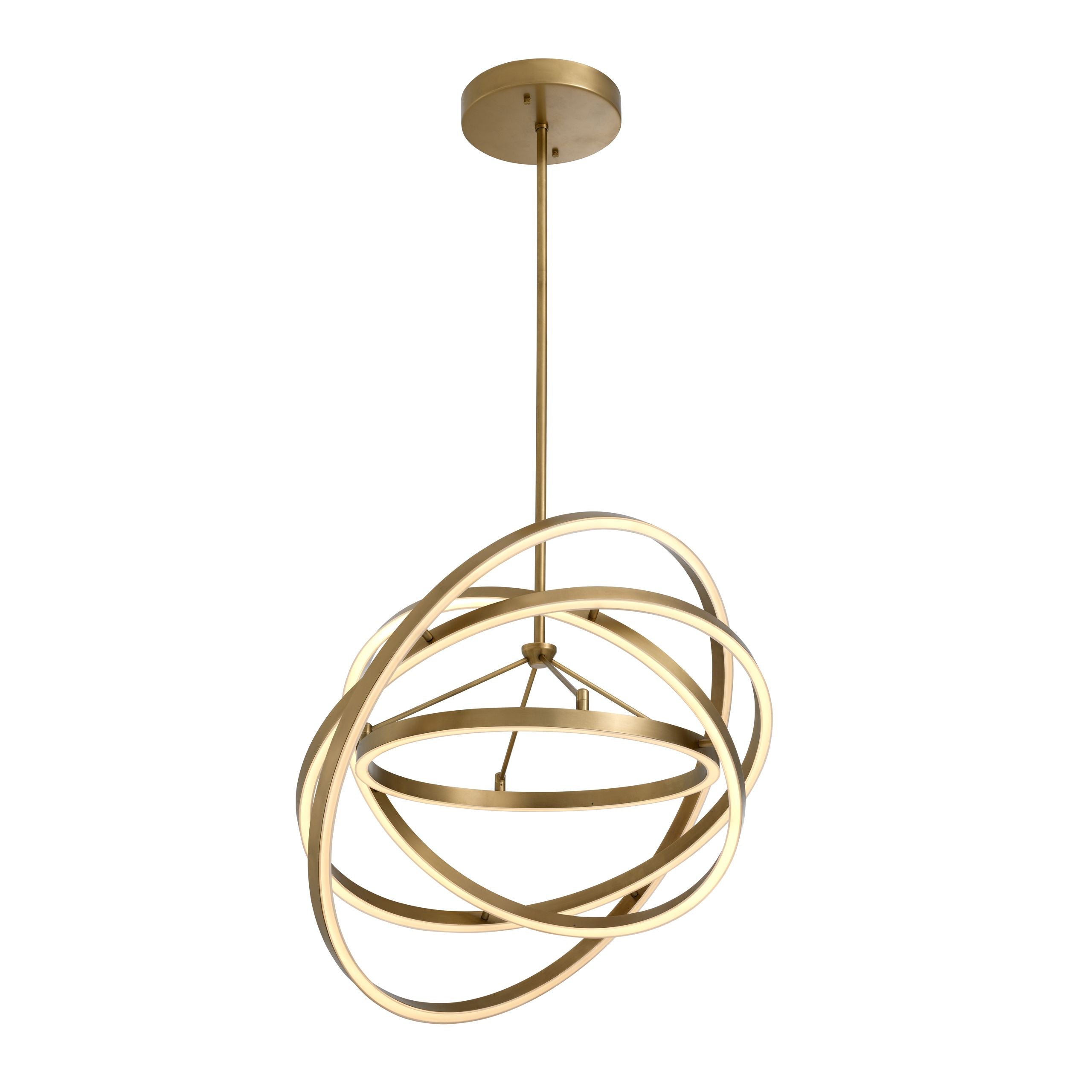 Cooper Modern Brass Chandelier - Brass/Bronze