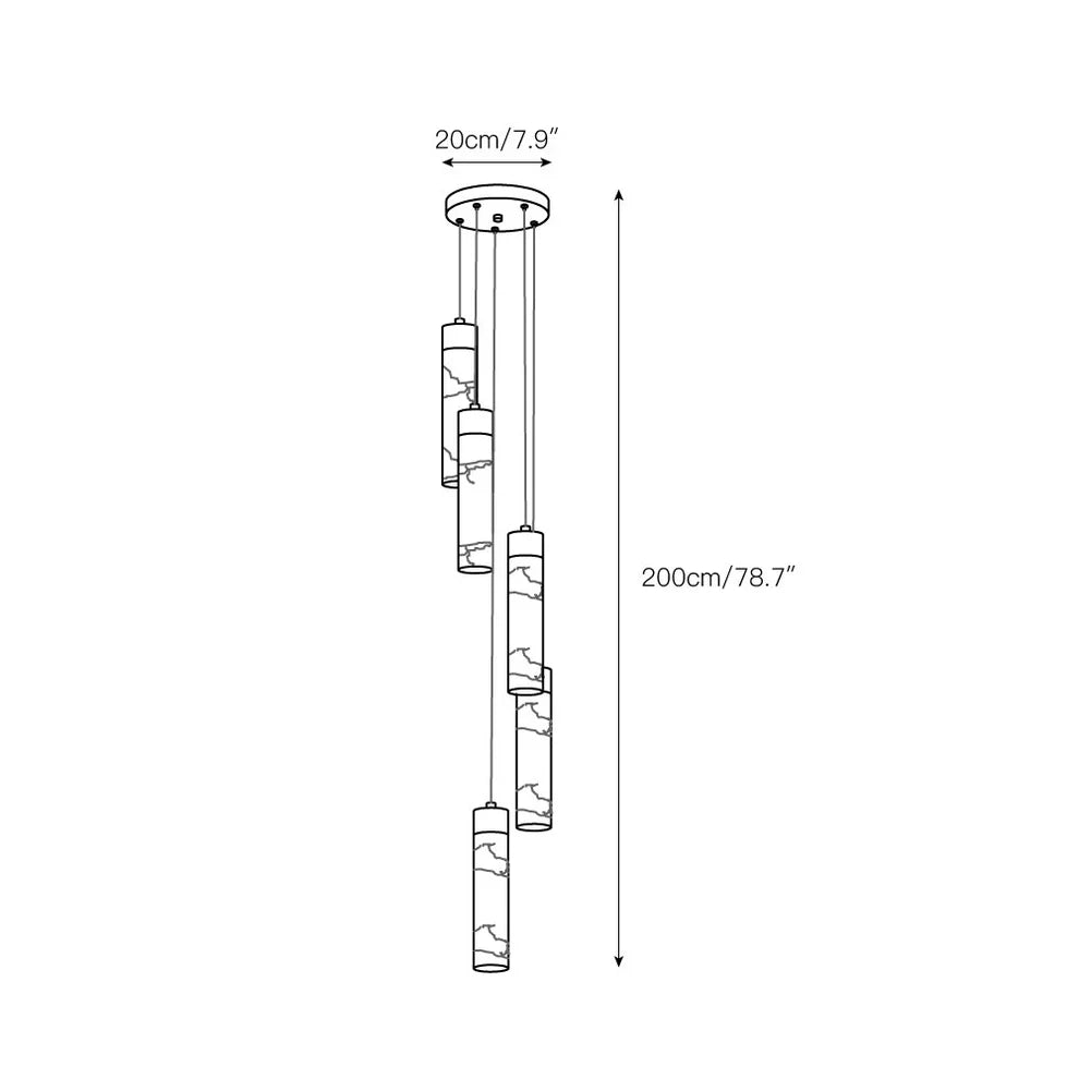 Celestial Alabaster Cascade Chandelier