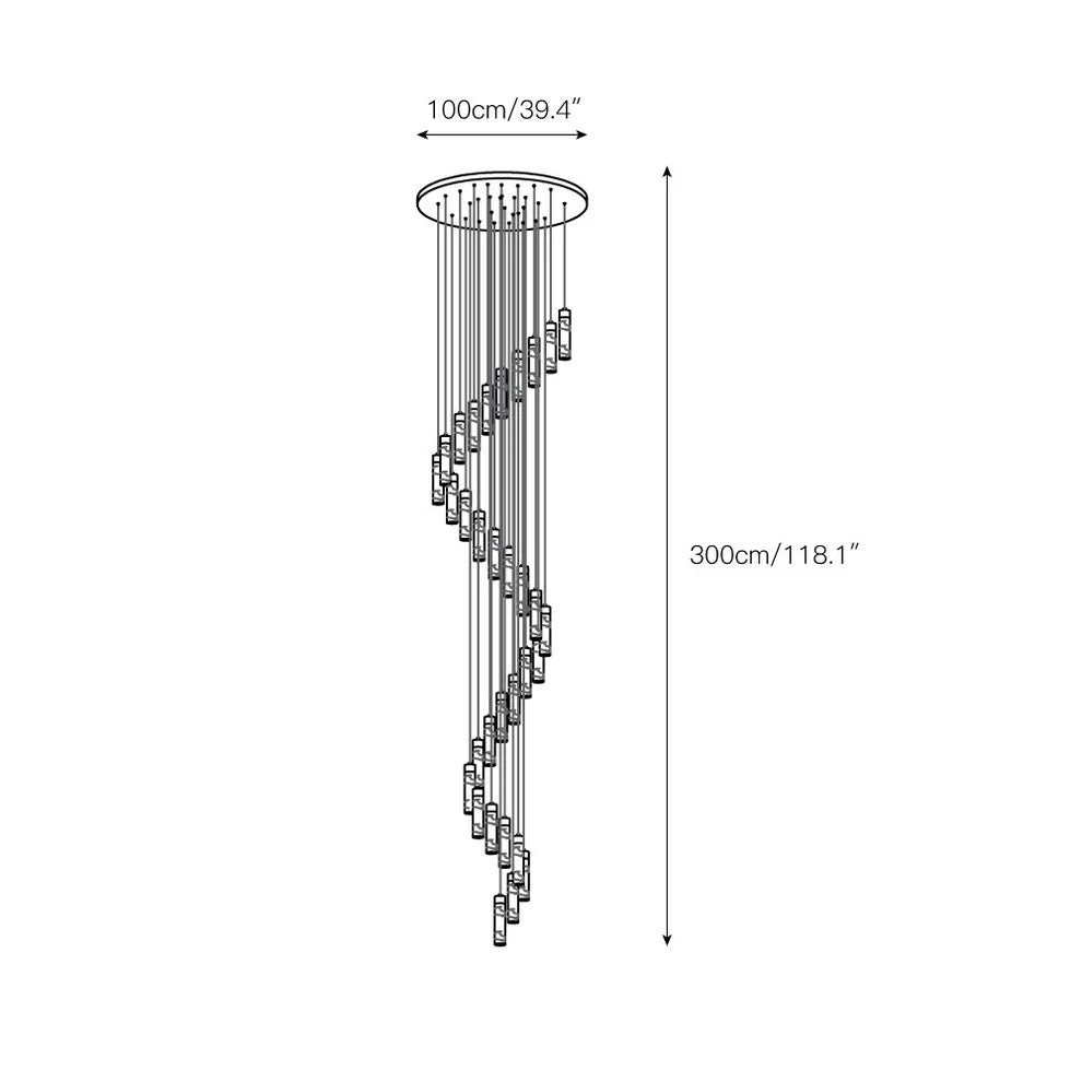 Celestial Alabaster Cascade Chandelier