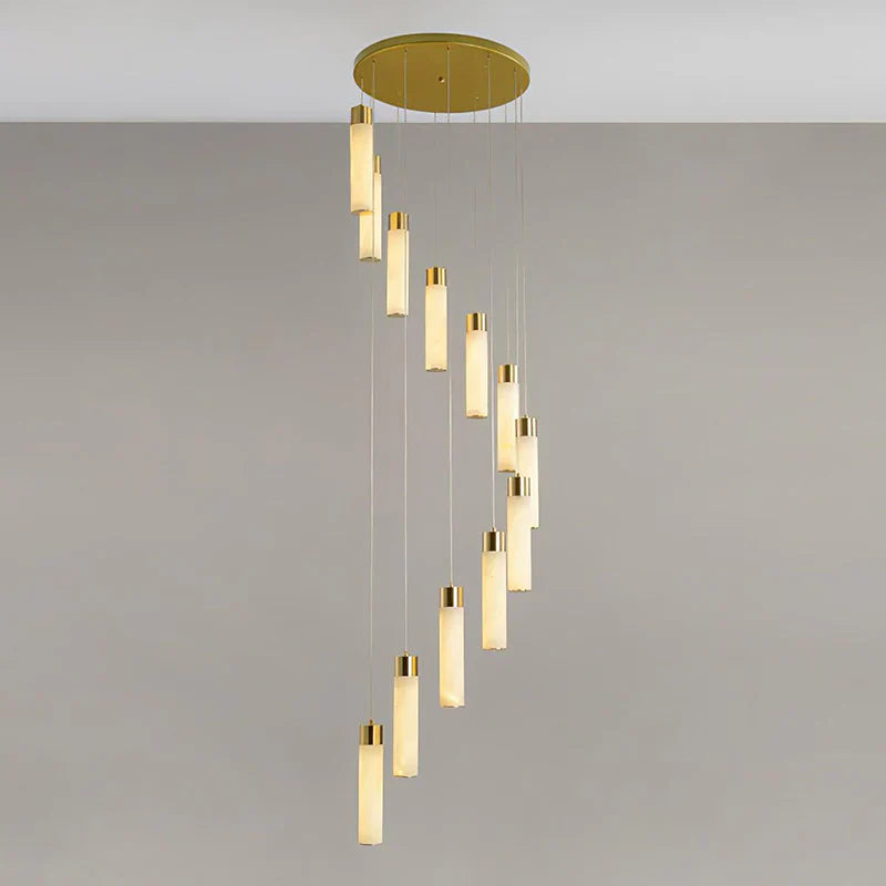Celestial Alabaster Cascade Chandelier