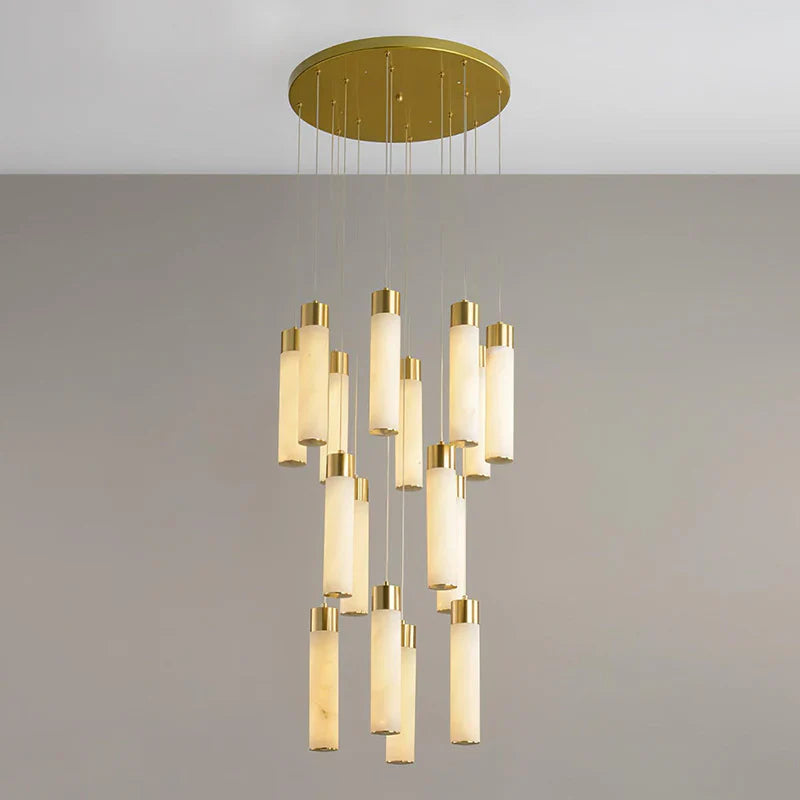 Celestial Alabaster Cascade Chandelier