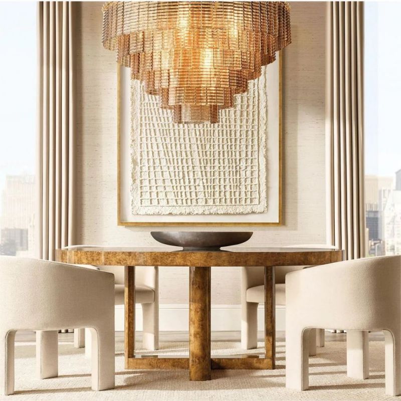 Aria Sirenes Clear Round Chandelier 65"