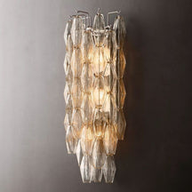 Renee Glass Tiered Grand Wall Sconce