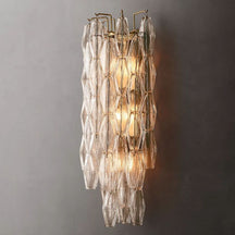 Renee Glass Tiered Grand Wall Sconce