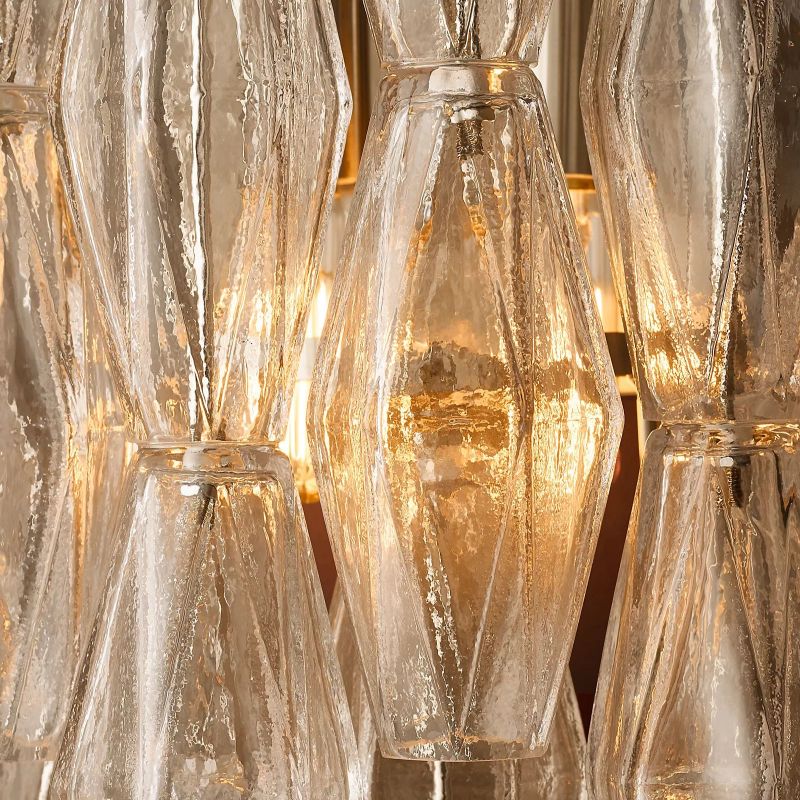 Renee Glass Tiered  Short Wall Sconce