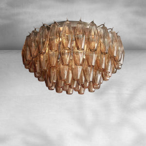 Chiaravalle Glass Flushmount 17"24" - Arialamps