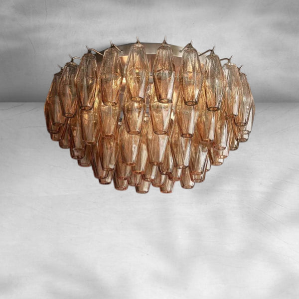 Chiaravalle Glass Flushmount 17"24" - Arialamps