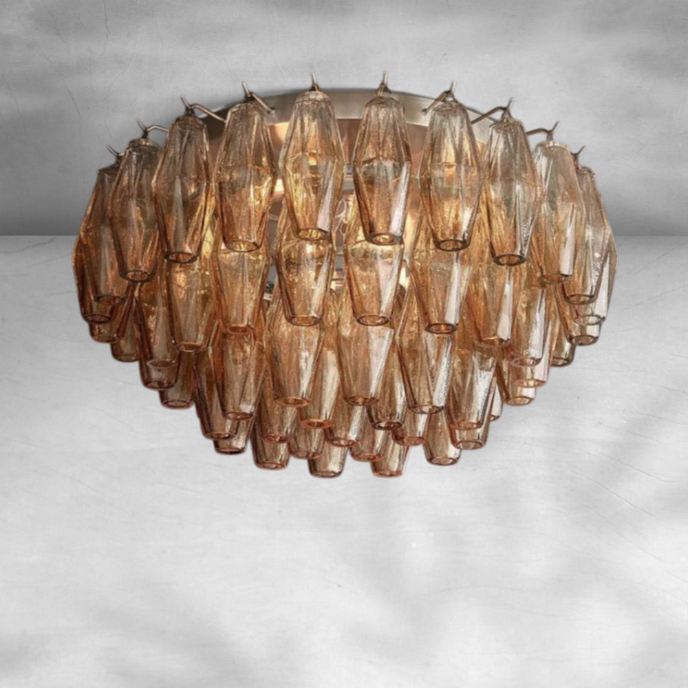 Chiaravalle Glass Flushmount 17"24" - Arialamps