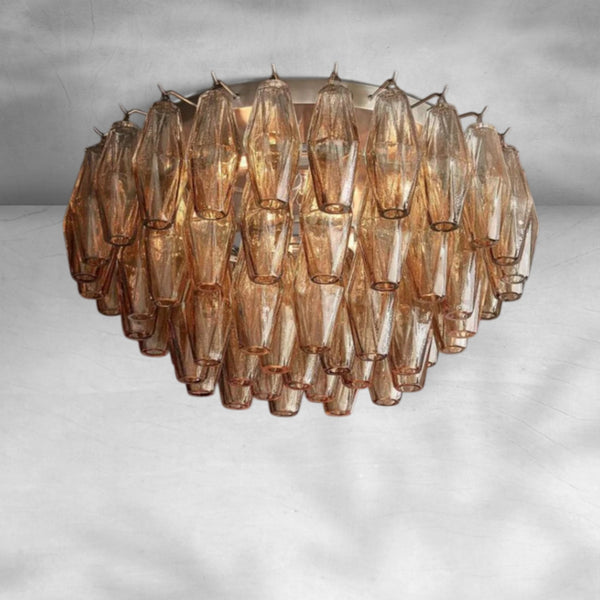 Chiaravalle Glass Flushmount 17"24" - Arialamps