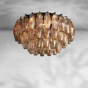 Chiaravalle Glass Flushmount 17"24" - Arialamps