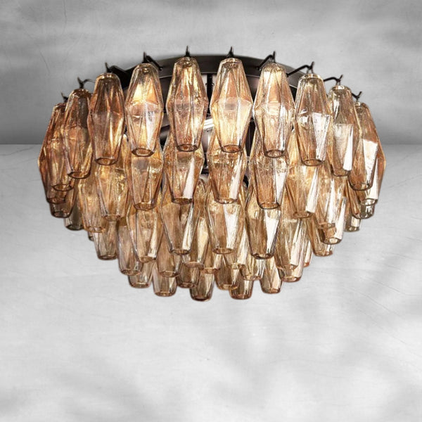 Chiaravalle Glass Flushmount 17"24" - Arialamps