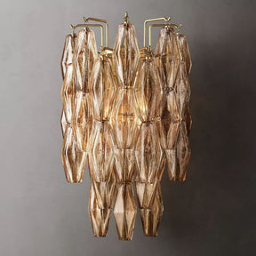 Renee Glass Tiered  Short Wall Sconce