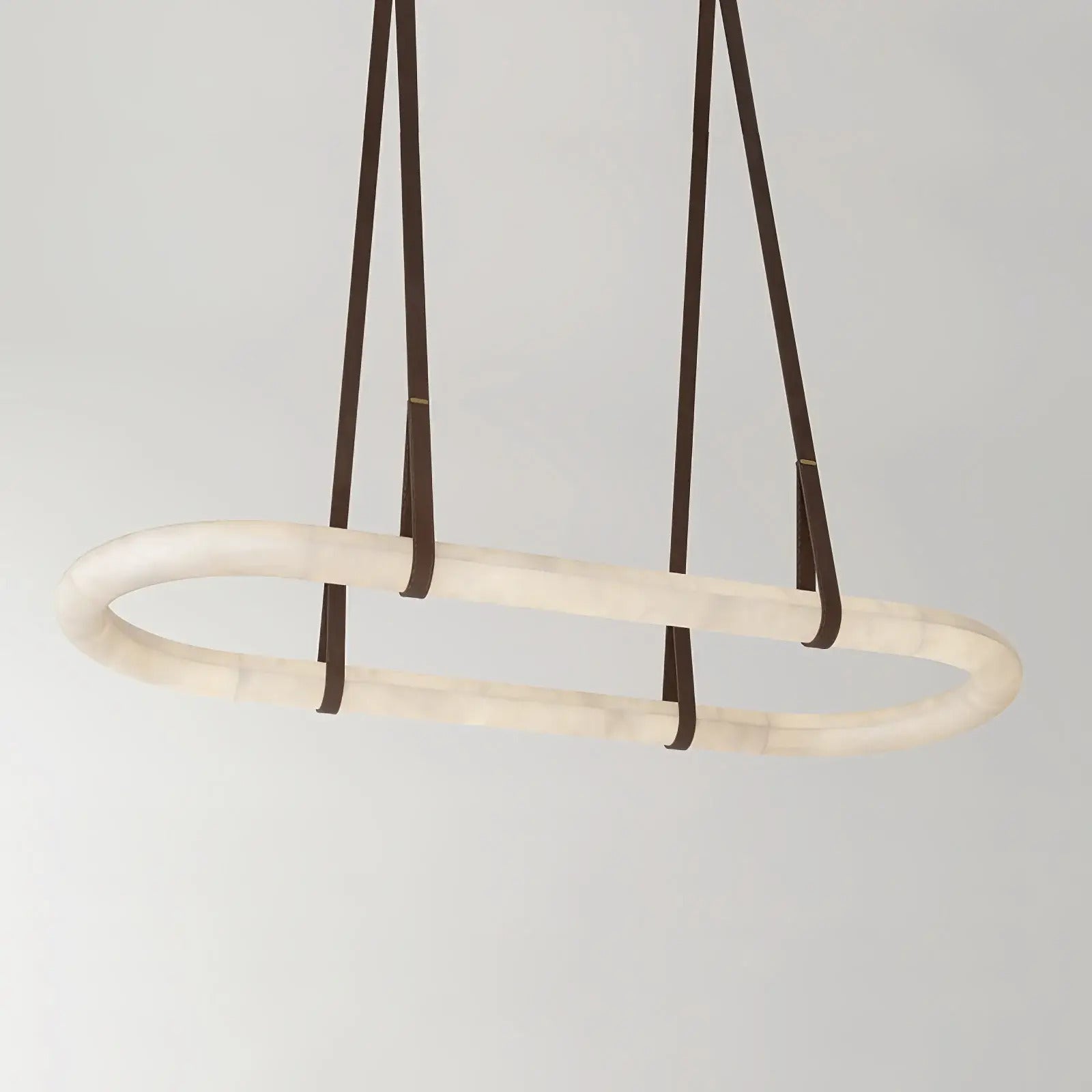 Arialamps Circle Alabaster Chandelier