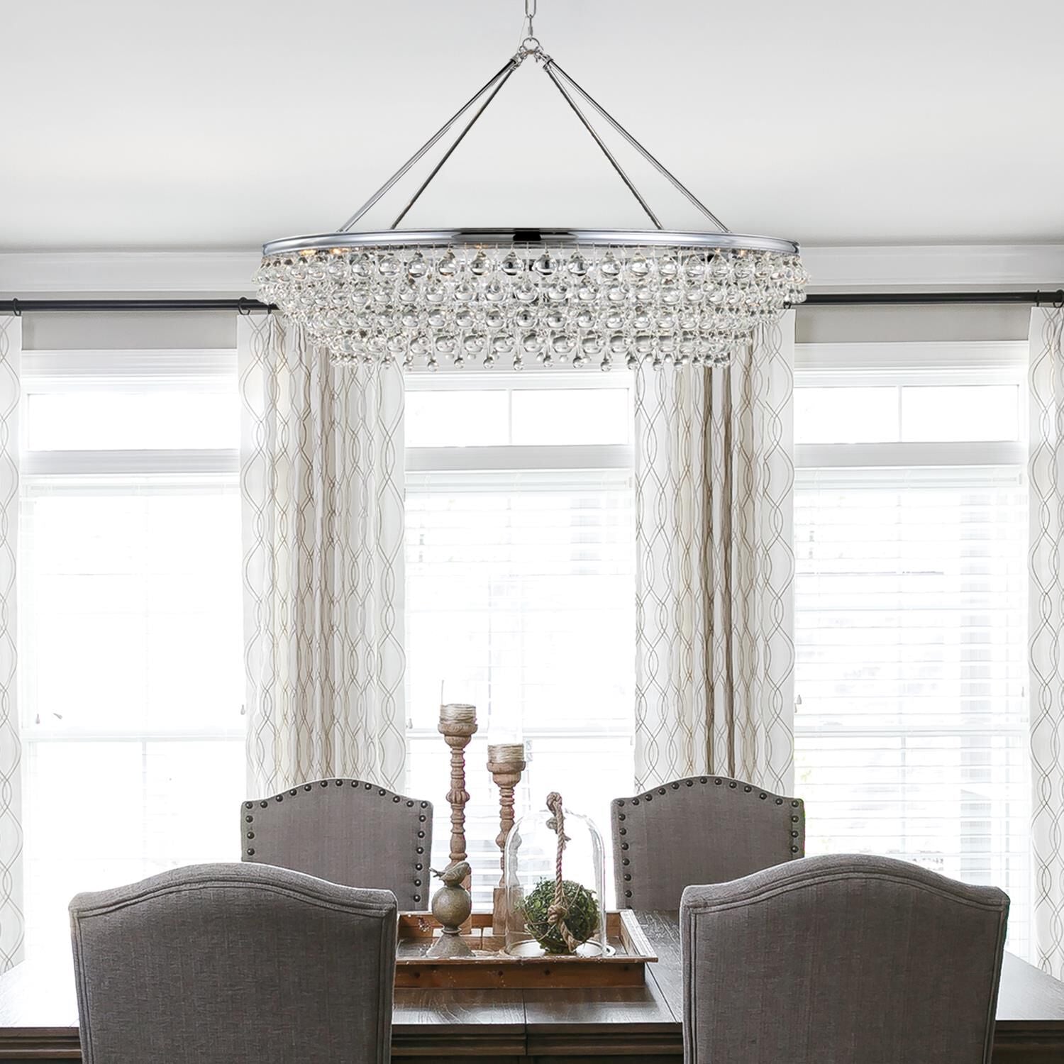 Crystorama Calypso 8-Light Polished Chrome Chandelier with Clear Crystals