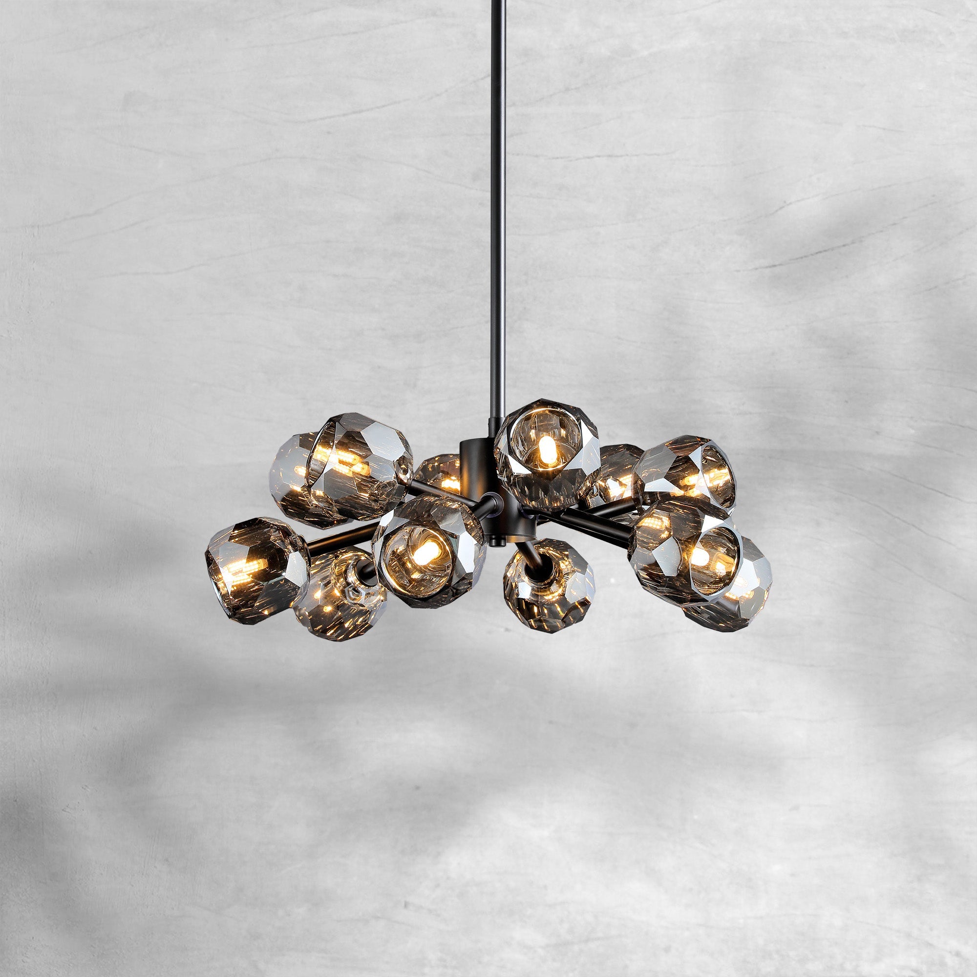 Bille De Crystal Glass Round Chandelier 24"36"48"60"72"