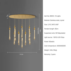 Dew Chandeliers for dining room