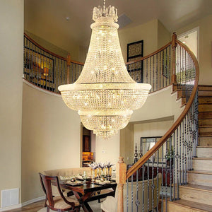 Regalia Modern Luxury Gold Crystal Chandelier