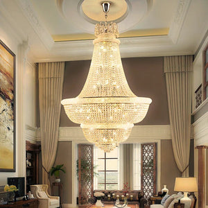 Regalia Modern Luxury Gold Crystal Chandelier