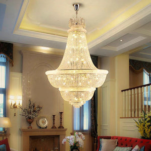 Regalia Modern Luxury Gold Crystal Chandelier