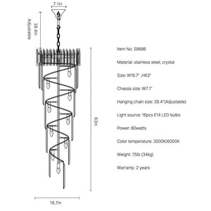 Astra Staircase Chandelier
