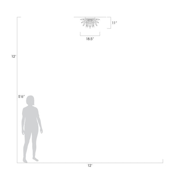 Lily Buds 3 - Light Flush Mount
