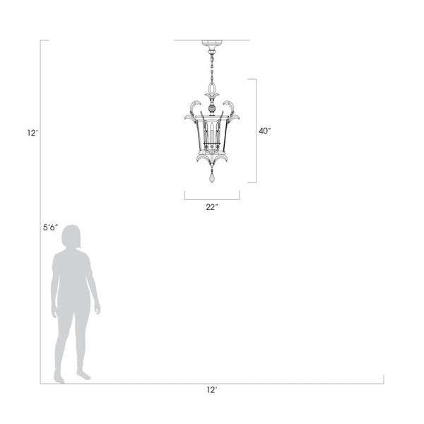 Beveled 3 - Light Chandelier