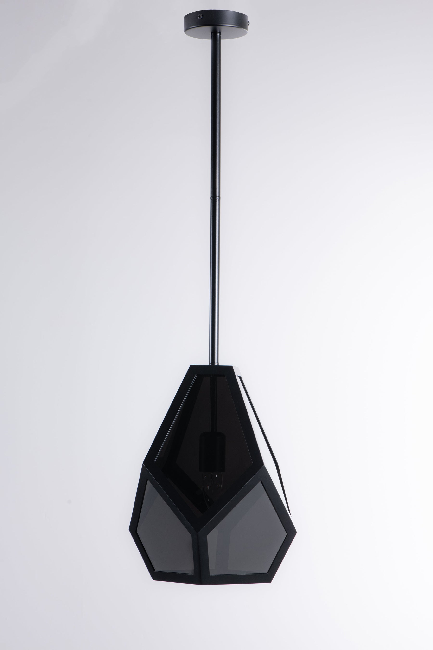 Aria Drake Geometric Black Pendant