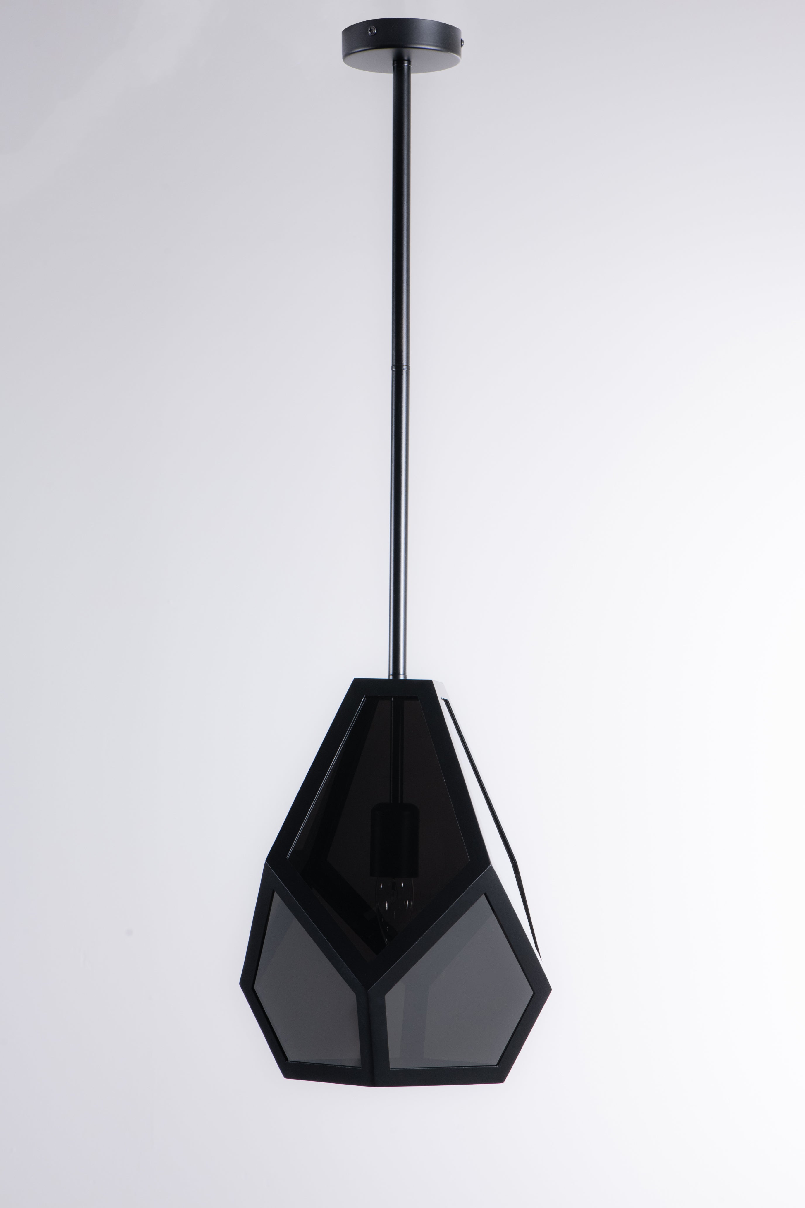 Aria Drake Geometric Black Pendant