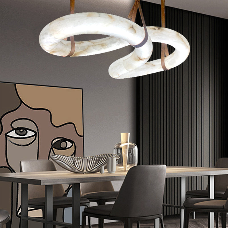 Aria Designer Contemporary Nordic Alabaster Chandelier