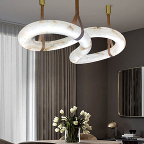 Aria Designer Contemporary Nordic Alabaster Chandelier
