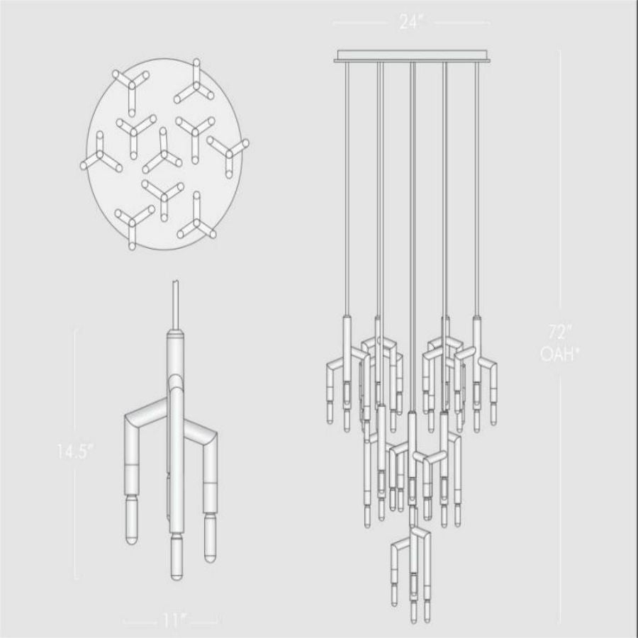 Aria Diorich 10 Light Cirular Chandelier
