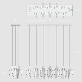Flora Linear Chandelier